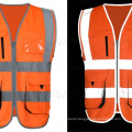 Hi Viz Vest Safety Work Hi Visibility Jacket Waistcoat Reflective Clothing with Reflective Strips - Cycling Visibility